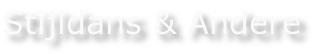 Stijldans & Andere